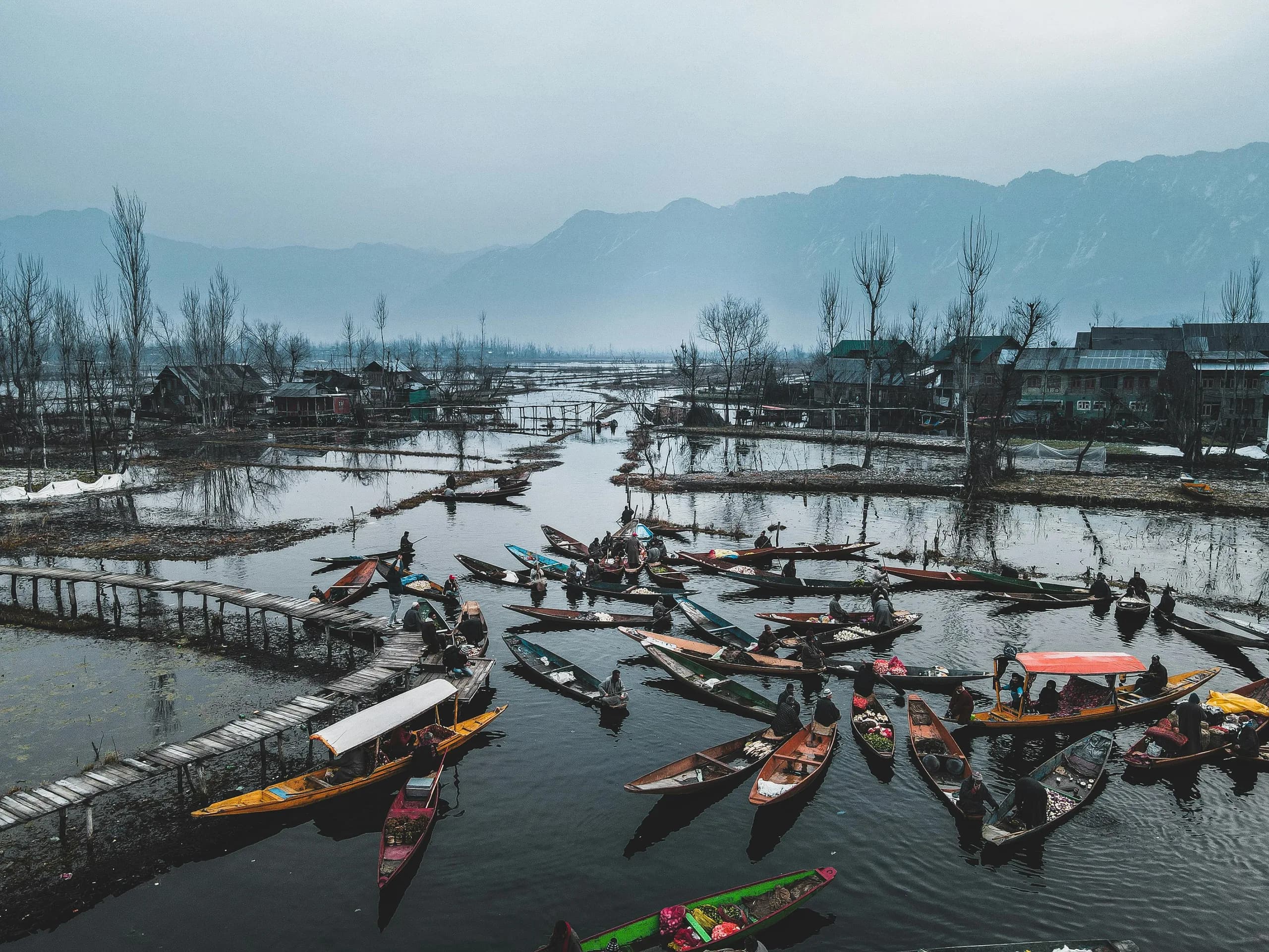Scenic view of Srinagar